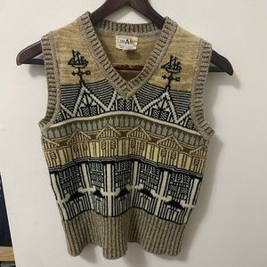 Beige Knitted Vest